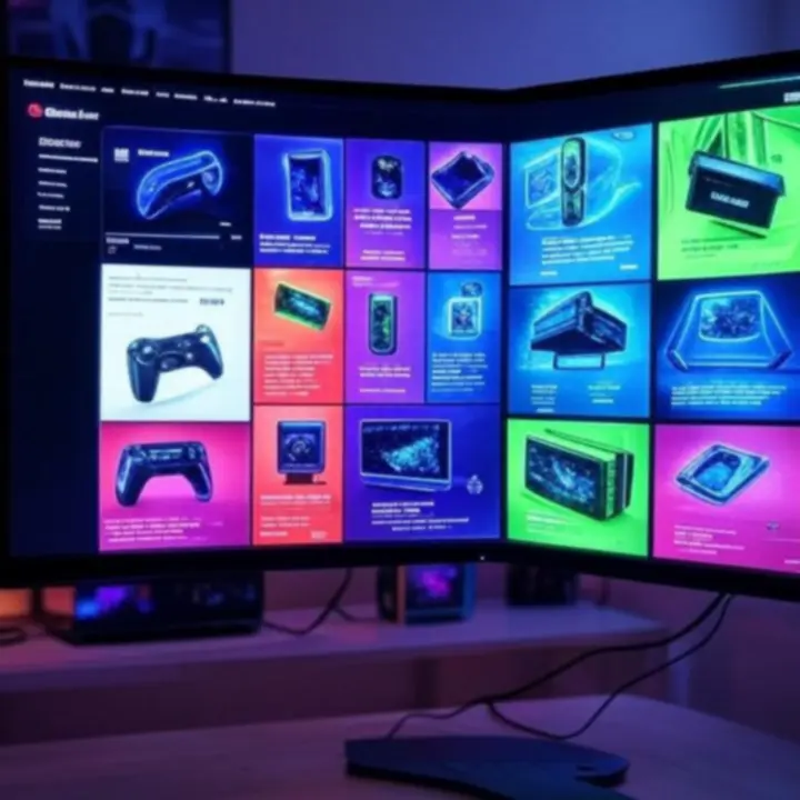 Playcorx számítógépes akcesszuár katalógus gaming stílusú bannere