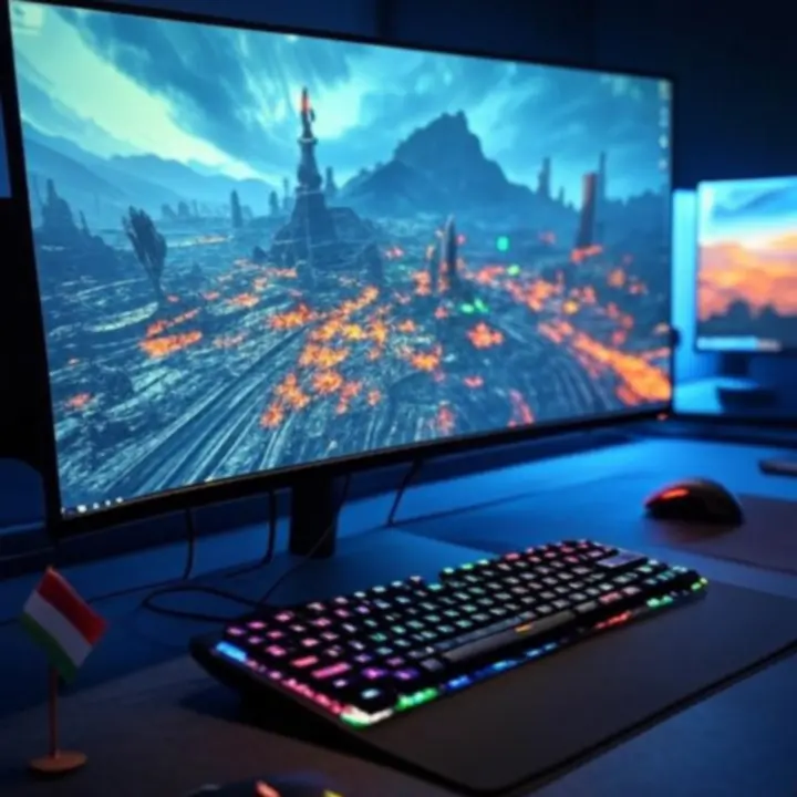 Modern gaming setup Playcorx termékekkel